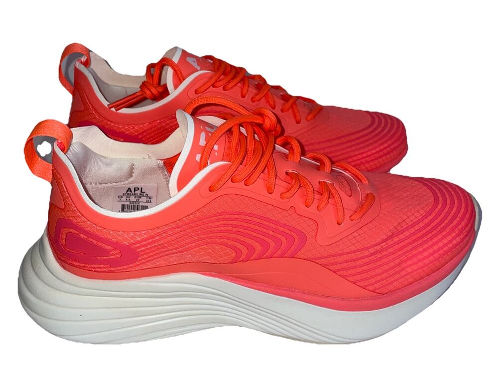 APL Women’s Streamline Sneakers Sz 7 Laser Red/Pristine/White